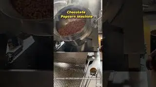automatic chocolate flavor industrial popcorn making machine#popcornmachine #popcorn #machine