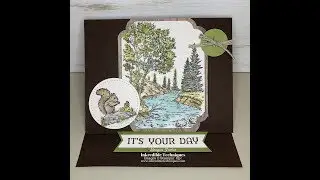 DIY Easel Card for Dad's Birthday | Stampin' Up! Peaceful Place