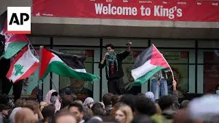 Hundreds attend pro-Palestinian protest in London on Oct. 7 anniversary