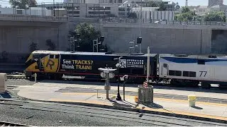 Amtrak #203 Operation Lifesaver Leaving Sacramento Station (2nd Angle)