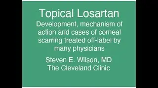 Steven E. Wilson, MD, Topical losartan development, mechanism, and corneal scarring cases treated