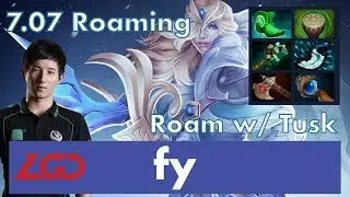 fy Crystal Maiden Roaming | Duo With Tusk | 7.07 Update Patch Dota 2 Gameplay Pro MMR