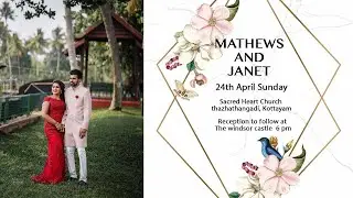 Mathews and Janet - Wedding Live Webcasting