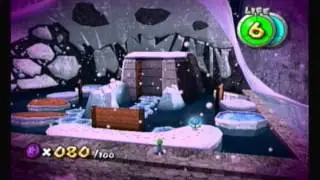 Super Mario Galaxy: FreezeFlame Galaxy - 100 Purple Coins ( The Nub way )