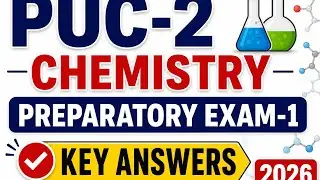 Chemistry, Key Answers, 2026 Preparatory-1, PUC-2