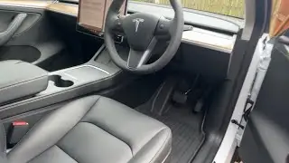 Installing new Tesla Model Y rubber floor mats #tesla #teslamodely #teslaaccessories #cars