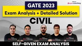 GATE 2023 Civil Paper Solution | GATE 2023 Civil Exam Analysis, Expected Cut off & Answer Key