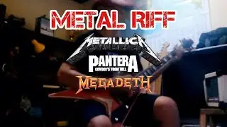 METAL RIFFS : PANTERA - METALLICA - MEGADETH | Guitar Samick JTR SV30 - Sylvia Elite