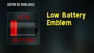 Low Battery | Emblem | COD Advanced Warfare | PS4