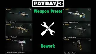 Improving PAYDAY 3's weapon presets