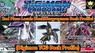 2nd Place Locals Topping Digimon TCG 2.0 BlackWargreymon Deck Profile | #digimon #digimontcg #bandai