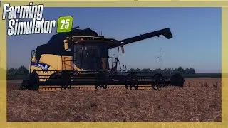 Barley harvest with New Holland CX 8.80  | FS25 gameplay |