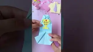 teach you how to make paper necktie #jw #jwlife #jwlove