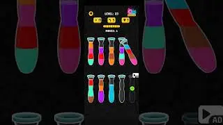 Color Water Sort game - level 22 ,23 Complete Walkthrough 