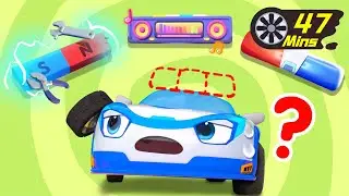 Police Car Lost His Siren🚨| Police Cartoon | Monster Truck | Kids Songs | BabyBus - Cars World