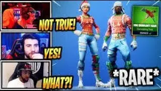 STREAMERS REACT RARE NOG OPS AND YULETIDE RANGER SKINS BACK!   Fortnite Epic  Funny Moments 1