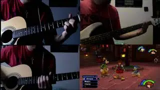 Kingdom Hearts OST- Traverse Town (Cover guitar and bass)