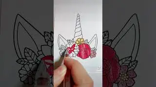 #unicorn #flowers #coloring #satisfying #shorts #fypシ #fyp #viral