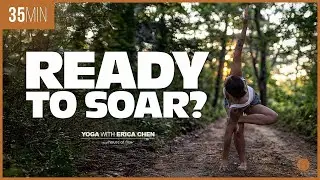 35 Minute FLY Into Arm Balance | Side Crow Yoga Flow