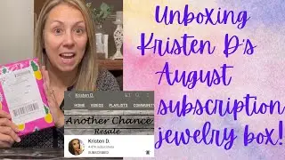 EXCITING UNBOXING FROM KRISTEN D'S MONTHLY JEWELRY SUBSCRIPTION! I JUST COULDN'T WAIT TO UNBOX IT!!