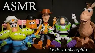 ASMR limpiando juguetes de Toy Story, sonidos muy relajantes