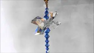 Aurora Borealis Crystal Dragonfly Suncatcher