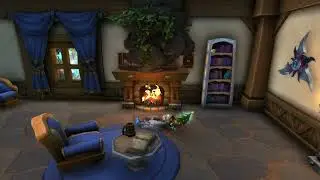 Chilling in My World of Warcraft House 🏠🔥 | Fireplace Sounds & Fantasy Music ( 3 Hours)