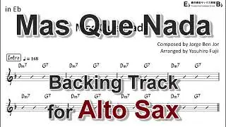 Mas Que Nada - Backing Track with Sheet Music for Alto Sax