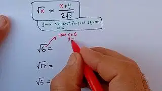 Square root Shortcut/ Math tricks 