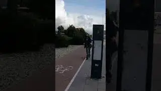 😱 Watch This Close Call on the #Bike Path #bikepath #cycling #scooter #closecall #roadsafety