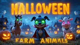 Halloween Farm Animals Song | Animal Sounds & Names for Kids | Nanu TV Nursery Rhyme