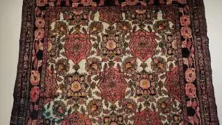 Vintage Afghank Silk Rug in Allover Pattern, The Persian Knot Gallary, SKU 1838