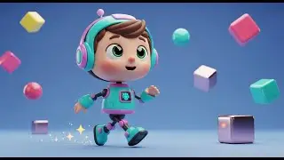 Tiny Robot Marches One Two Three | Pikaboo Rhyme | Fun Counting Song for Kids 2025