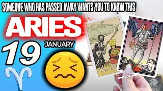 Aries ♈🔞SOMEONE WHO HAS PASSED AWAY WANTS YOU TO KNOW THIS✝️ horoscope for today JANUARY 19 2026 ♈