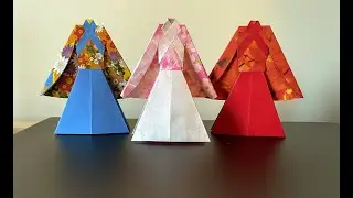 Paper art handcrafted. Paper Kimono 50