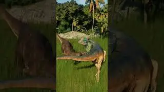 adult Dilophosaurus socialising - JWE2 MOD