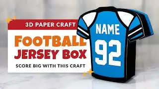 Make a 3D Football Jersey Favor Box | DIY Sports Favor Party Idea | Football Gift | Project 30/85