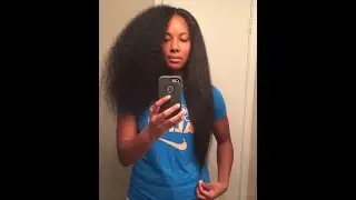 Из вьющихся в прямые волосы с помощью утюжка CHI Flat Iron на натуральных волосах