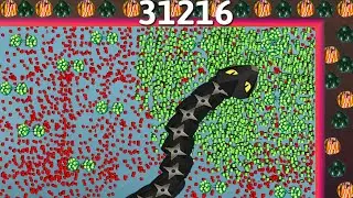 WOW 🐍 KING SIZE SNAKE COLLECTS DEFARENT FOOD IN SNAKE IO GAME 🐍 BEST EPIC SNAKE IO GAME PLAY 🐍