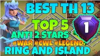 Top 5 Th13 War Base Links | Best Th13 Anti Two Stars War Base 2020 | th13 war base links | COC