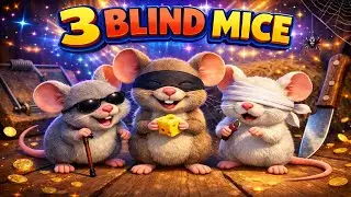 Baby Chases Three Blind Mice | Lalafun Nursery Rhymes & Kids Songs