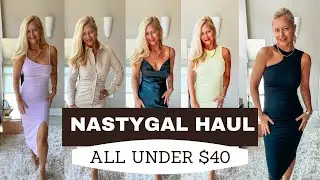 NASTY GAL SUMMER DRESS HAUL 2021 | AFFORDABLE WEDDING GUEST OUTFITS | OVER 40 FASHION