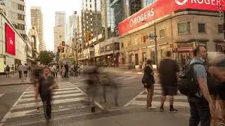 Timelapse of Yonge-Dundas Square, Toronto