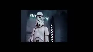 Stormtroopers react to stormtrooper hits his head