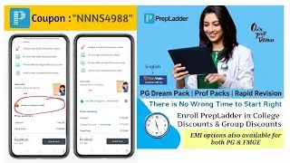 Prepladder Discount Coupon Code for NEET PG, NEET SS and FMGE
