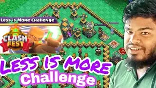 supercell gave us Less is more challenge (clash of clans) #coc 2022
