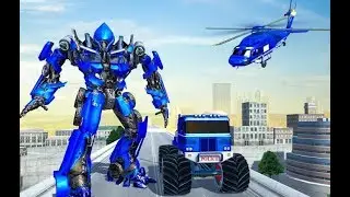 Us Police Monster Truck Robot | Amazing Police Monster Truck Android GamePlay | By Game Crazy