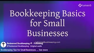 Bookkeeping Basics for Small Businesses
