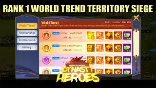 Rank 1 Trend Territory Siege AWESOME | Dynasty Heroes - Legend of Samkok | Mimin Spy
