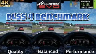 Assetto Corsa EVO 🏁 DLSS 4 Comparison Benchmark | New Update #benchmark #4k #pc #acevo